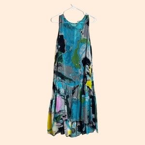Rachel Comey Multicolor Abstract Midi Dress